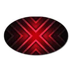 Wallpaper Red Abstract Oval Magnet