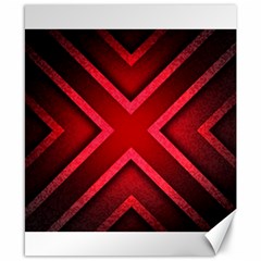 Wallpaper Red Abstract Canvas 8  x 10 