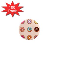 Donut Sweets Baking Food Tasty 1  Mini Magnets (100 Pack)  by Pakrebo