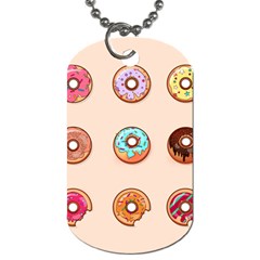 Donut Sweets Baking Food Tasty Dog Tag (two Sides) by Pakrebo