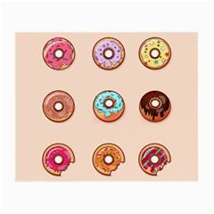 Donut Sweets Baking Food Tasty Small Glasses Cloth by Pakrebo