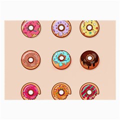 Donut Sweets Baking Food Tasty Large Glasses Cloth (2 Sides) by Pakrebo