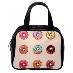 Donut Sweets Baking Food Tasty Classic Handbag (one Side) by Pakrebo