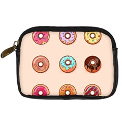 Donut Sweets Baking Food Tasty Digital Camera Leather Case by Pakrebo