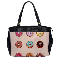 Donut Sweets Baking Food Tasty Oversize Office Handbag by Pakrebo