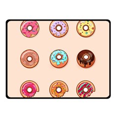 Donut Sweets Baking Food Tasty Double Sided Fleece Blanket (small)  by Pakrebo