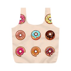 Donut Sweets Baking Food Tasty Full Print Recycle Bag (m) by Pakrebo