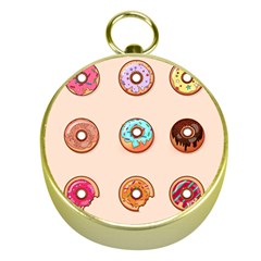 Donut Sweets Baking Food Tasty Gold Compasses by Pakrebo