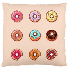 Donut Sweets Baking Food Tasty Standard Flano Cushion Case (one Side) by Pakrebo