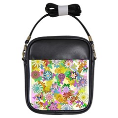 Illustration Pattern Abstract Girls Sling Bag by Pakrebo