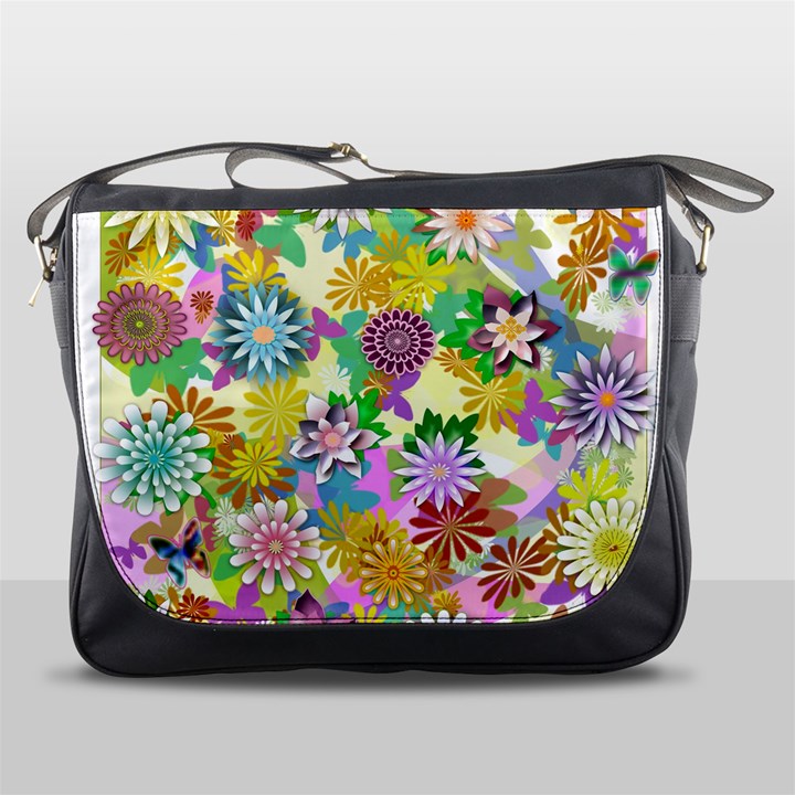 Illustration Pattern Abstract Messenger Bag