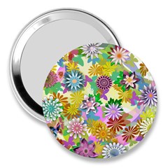 Illustration Pattern Abstract 3  Handbag Mirrors by Pakrebo