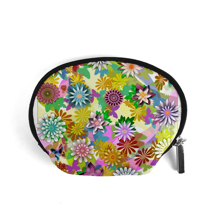 Illustration Pattern Abstract Accessory Pouch (Small)