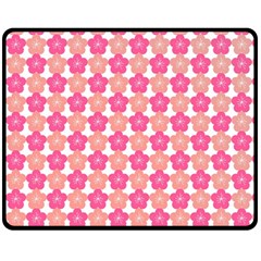 Sakura Flower Pattern Fleece Blanket (medium)  by Pakrebo