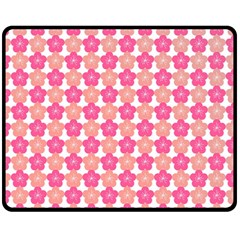 Sakura Flower Pattern Double Sided Fleece Blanket (medium)  by Pakrebo