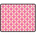 Sakura Flower Pattern Double Sided Fleece Blanket (Medium)  58.8 x47.4  Blanket Back