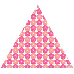 Sakura Flower Pattern Wooden Puzzle Triangle