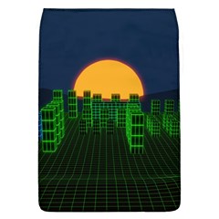 Neon City Retro Grid 80s Removable Flap Cover (l) by Pakrebo