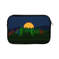 Neon City Retro Grid 80s Apple Ipad Mini Zipper Cases by Pakrebo