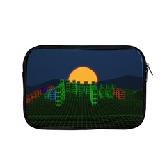 Neon City Retro Grid 80s Apple Macbook Pro 15  Zipper Case by Pakrebo