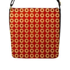 Wallpaper Illustration Pattern Flap Closure Messenger Bag (l) by Pakrebo