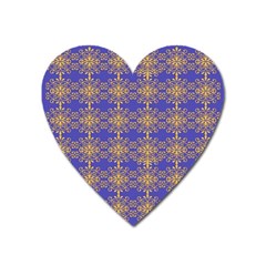 Pattern Wallpaper Ornament Retro Heart Magnet by Pakrebo