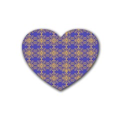 Pattern Wallpaper Ornament Retro Heart Coaster (4 Pack)  by Pakrebo