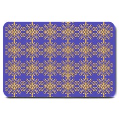 Pattern Wallpaper Ornament Retro Large Doormat  by Pakrebo