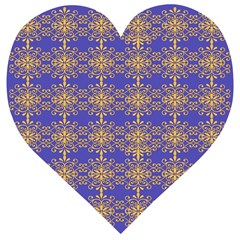 Pattern Wallpaper Ornament Retro Wooden Puzzle Heart