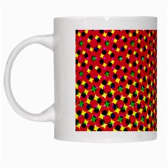 Pattern Textile Structure Abstract White Mugs by Pakrebo