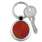 Pattern Textile Structure Abstract Key Chain (Round) Front