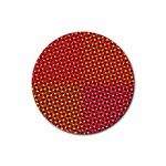 Pattern Textile Structure Abstract Rubber Round Coaster (4 pack)  Front