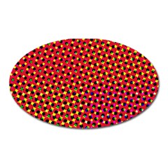 Pattern Textile Structure Abstract Oval Magnet by Pakrebo