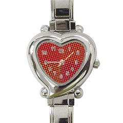 Pattern Textile Structure Abstract Heart Italian Charm Watch by Pakrebo