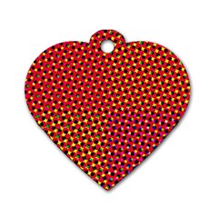 Pattern Textile Structure Abstract Dog Tag Heart (one Side) by Pakrebo