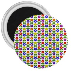 Flowers Colors Colorful Flowering 3  Magnets by Pakrebo