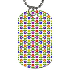 Flowers Colors Colorful Flowering Dog Tag (one Side) by Pakrebo