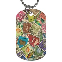 Old Vintage Japanese Mix Stamp Dog Tag (two Sides) by Pakrebo