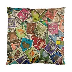 Old Vintage Japanese Mix Stamp Standard Cushion Case (one Side) by Pakrebo