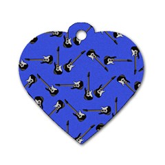 Guitar Instruments Music Rock Dog Tag Heart (one Side) by Pakrebo