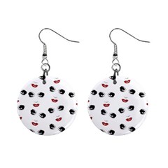 Bianca Del Rio Pattern Mini Button Earrings by Valentinaart