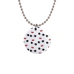 Bianca Del Rio Pattern 1  Button Necklace by Valentinaart