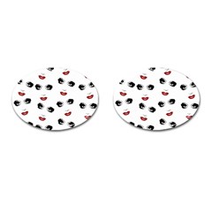 Bianca Del Rio Pattern Cufflinks (oval) by Valentinaart