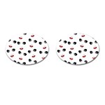 Bianca Del Rio pattern Cufflinks (Oval) Front(Pair)