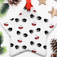 Bianca Del Rio Pattern Star Ornament (two Sides) by Valentinaart