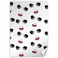 Bianca Del Rio Pattern Canvas 12  X 18  by Valentinaart