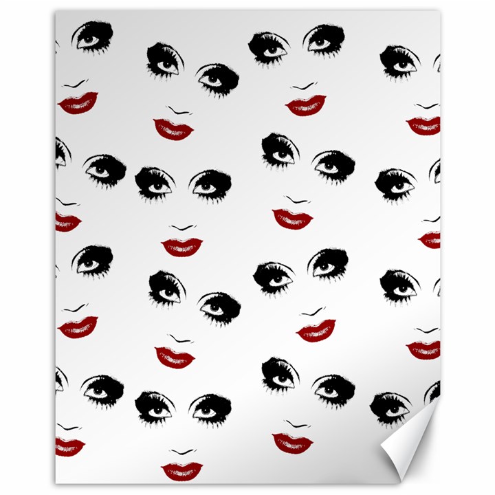 Bianca Del Rio pattern Canvas 11  x 14 