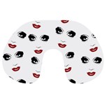 Bianca Del Rio pattern Travel Neck Pillow Front