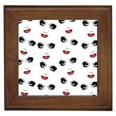 Bianca Del Rio Pattern Framed Tile by Valentinaart