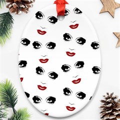 Bianca Del Rio Pattern Ornament (oval)